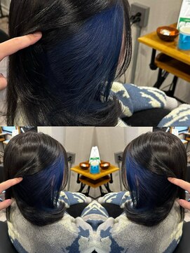 アフェクト 上大岡(affect) インナーカラー/ネイビー/ブリーチカラー/上大岡