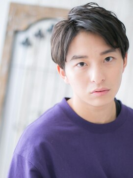 メンズヘア ビーセカンド 草加店(MENS HAIR B-2) 20代30代アースカラー学生フェザーショートY草加