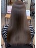 カット＋クオライン髪質改善縮毛矯正＋TOKIOインカラミTr￥15000