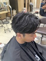 アッシュ 等々力店(Ash) ラフでキマる。【フェザーパーマ】