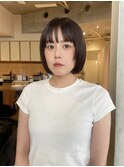 【赤津美奈】ボブレイヤー　ボルドー　前髪あり