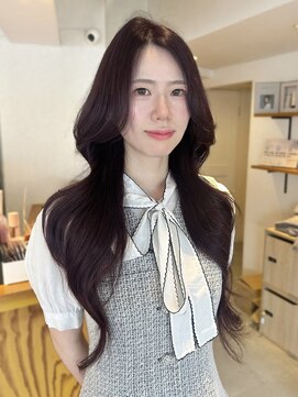 リアン(Lien) ラベンダーグレージュ/くびれ巻き/韓国スタイル