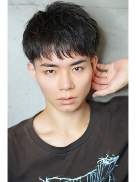 リークフー(Ree cu fuu) 夏ヘアシャドーパーマツーブロックマッシュニュアンスパーマ