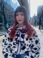 ペレ アネックス 大阪梅田茶屋町店(PELE ANNEX)&nbsp;ミディアムヘア/デザインカラー/フェイスフレーミング/梅田