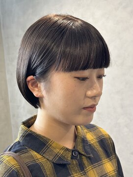ルイ(ROUIS produced by LUCK 津田沼) ROUIS 津田沼 ミニボブグレージュ/ワイドバング/ボブ