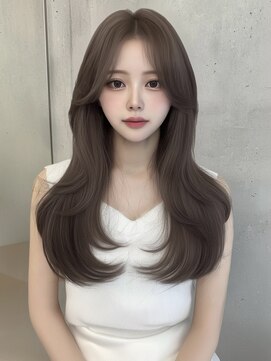 ユーフォリア 銀座(Euphoria) 韓国/小顔/黒髪/ココアベージュ/銀座/レイヤーカット