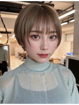 サンドパールス 仙台店(sand PALCE) 髪質改善/大人ガーリー/似合わせカット/ショートボブ前髪/仙台