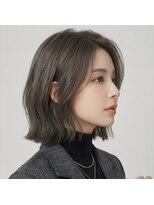 アームスヘアー 狭山ヶ丘店(arm's hair)&nbsp;【狭山ヶ丘】韓国風＊切りっぱなしボブ。小顔×髪質改善カラー