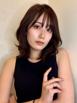 リークフー(Ree cu fuu)&nbsp;小顔夏カラー愛されショートボブヘーゼルブラウン大人可愛い