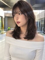 シティ オモテサンドウ(CITY omotesando)&nbsp;ミディアムレイヤー×モカブラウン【平山晶也】