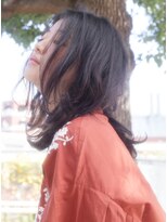 キース ヘアアンドメイク 恵比寿(kith. hair&make)&nbsp;ポイントカラーの大人の個性派セミディ