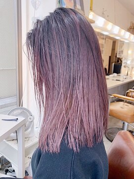 ソルトウォーター(SALT WATER) グラデーション ピンクグレージュ バレイヤージュ