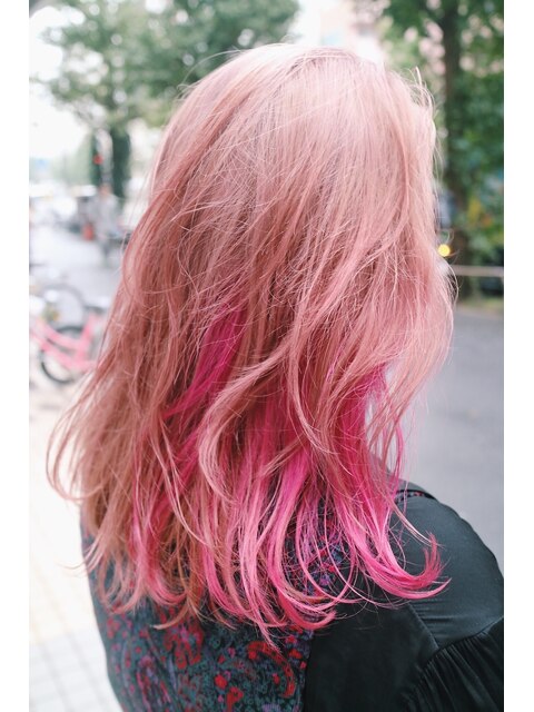 pink inner hair