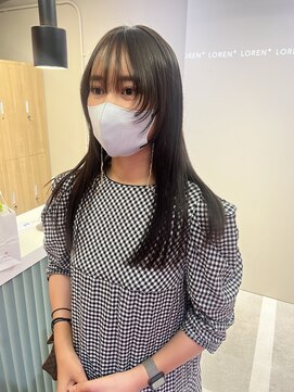 ローレンジウ(LOREN JU) 透明感髪質改善ベージュダブルカラーミルクティーグレージュ