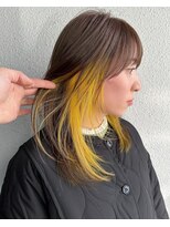 シェリア(Shelia)&nbsp;バイカラー_ビビッドカラー_インナーイエロー_ツートンカラー