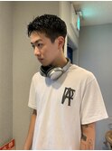 メンズナチュラルサイドパート