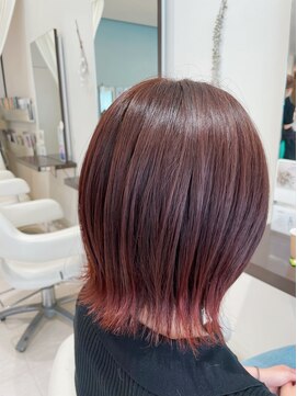 アメイジングヘアー 美沢店(AMAZING HAIR) スカーレットカラー/艶感/外はねボブ/大人可愛い/20代30代40代