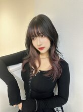 レイヤーカット×イヤリングカラー*[渋谷駅/顔周りカット/前髪カット]