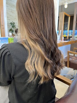 ラ メール ヘア デザイン(La mer HAIR DESIGN) インナーカラー/ミルクティーベージュ