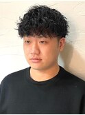 波巻きパーマ マッシュパーマ ツーブロック
