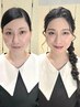 フルメイク＋ヘアセット（眉カット込み）　￥9000