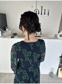 リボンツインお団子アレンジ
