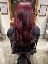 へアサロンアンドカフェガーデン(hair salon&cafe GARDEN)&nbsp;ブリーチあり/チェリーピンク