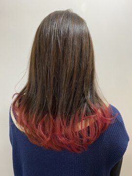 フラム(fulam) 裾カラーレッド