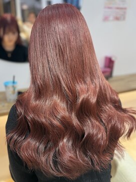 ラビスモア(Lovis moa) 切りっぱなしボブ/ピンクブラウン/エアリーロング/美髪のススメ