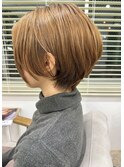30代に大人気!丸みショート