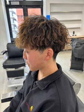 ロンド ローガン 名駅(Lond LOGAN) ツイストスパイラルパーマメンズマッシュ波巻きスパイラルパーマ