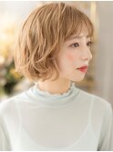 外国人風ハイトーンカラーボブルフマッシュh3北浦和20代30代40代