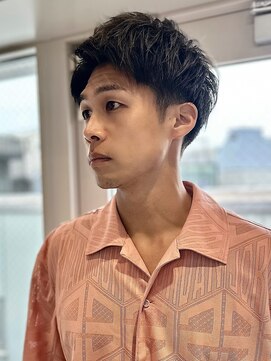 ロンドアンメゾン 原宿(Lond un Maison.) men'sメンズブリーチハイライトダブルカラースパイキーショート