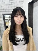 【広島韓国ヘア】韓国レイヤーカット×ワンカールスタイリング