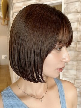 ウルア 三鷹店(ULUA) 【スタイリング簡単☆】切りっぱなし韓国風大人ボブ☆三鷹ボブ