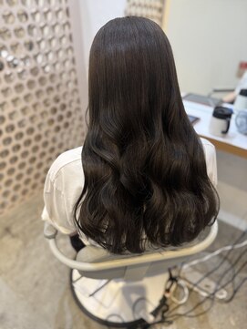 ヌー 栄(nuu) 【Mayuno】ブリーチなしダブルカラー/オリーブベージュ/髪質改善