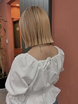 レブ 三条河原町(Reb,) ブリーチ一回ででできるミルクティーベージュ