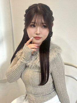 アンニュ(annuy) ヘアセット ヘアアレンジ ハーフアップ 20代 髪質改善 艶髪 10代