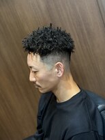 バーバーショップ スバル(BARBERSHOP SUBARU) 針金パーマスパイキーアフロフェードカットメンズ短髪