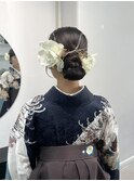 金箔ヘア/袴/卒業式ヘアセット/袴ヘアセット