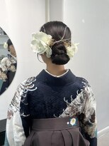 アオ(AO。)&nbsp;金箔ヘア/袴/卒業式ヘアセット/袴ヘアセット