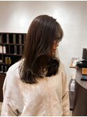 ヘーゼルベージュ　ブリーチなしダブルカラー
