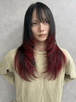 アイヴァン(AIVAN)&nbsp;ハッシュカット・ロングレイヤー・裾カラー　ll