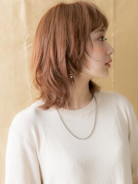 カバーヘア イヴ 戸頭店(COVER HAIR EVE) モカブラウンブリーチなしハッシュレイヤークラゲカット30代Te1