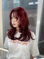 イル 天神大名店(ill) ブリーチなしダブルカラー/レッドカラー