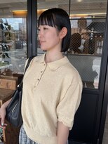 ヘア プロデュース キュオン(hair produce CUEON.)&nbsp;ワイドバング×ボブ