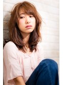 13モーブカラー&セミウェットなワイドバングなくびれミディ 川口