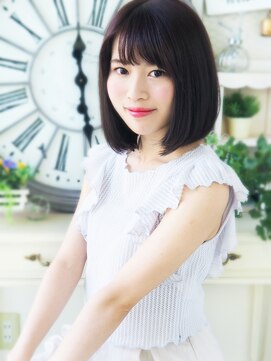 ヘア ジュレ ドゥ(hair jurer deux) 【ヘアジュレドゥ 古居 】 黒髪で清潔感な好印象ナチュラルボブ