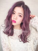 エル(elle)&nbsp;ピンク美髪のススメ小顔カット似合わせミディアム学割U24錦糸町