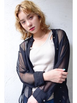 メーヴェ(Mowen) mowen 南堀江 ヌーディーベージュ×愛され×アンニュイロング